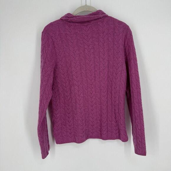 Sundance sweater womens small S pink cable knit cashmere cozy workwear office - Picture 7 of 7